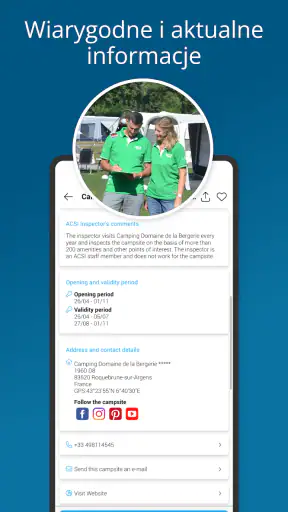CampingCard ACSI screenshot