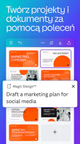 Canva: grafika, zdjęcia, wideo screenshot