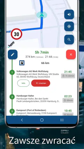 CargoTour Truck Nawigacja GPS screenshot