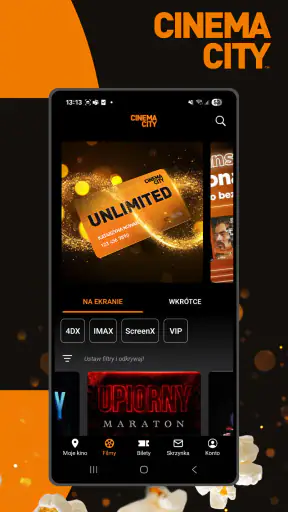 Cinema City: filmy i bilety screenshot