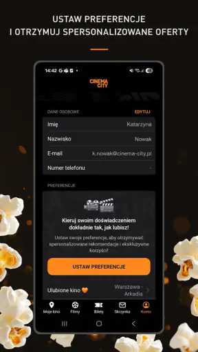 Cinema City: filmy i bilety screenshot