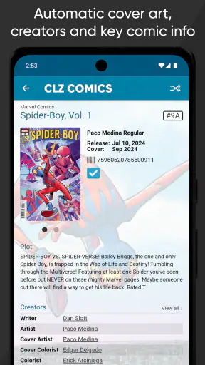 CLZ Comics comic book database screenshot