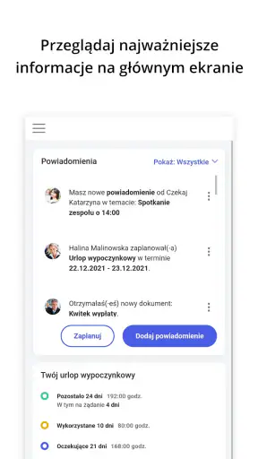Comarch HRM screenshot