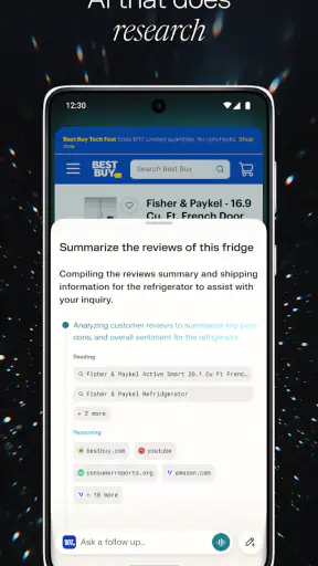 Comet: AI Browser & Assistant screenshot