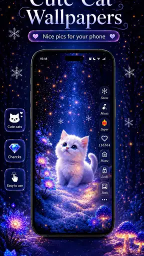 Cute Cat Wallpaper HD screenshot