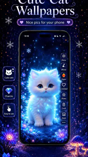 Cute Cat Wallpaper HD screenshot