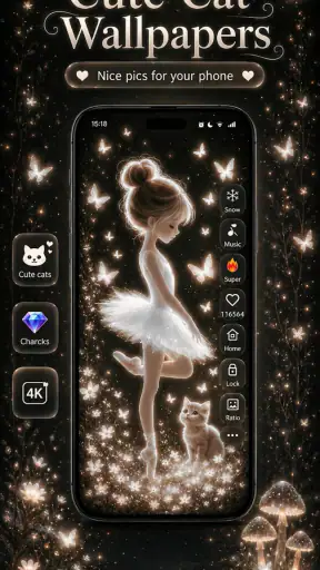 Cute Cat Wallpaper HD screenshot