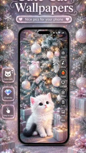 Cute Cat Wallpaper HD screenshot