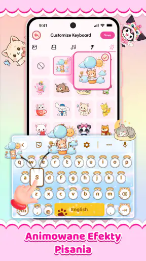 Cute Keyboard: Kawaii & Emoji screenshot