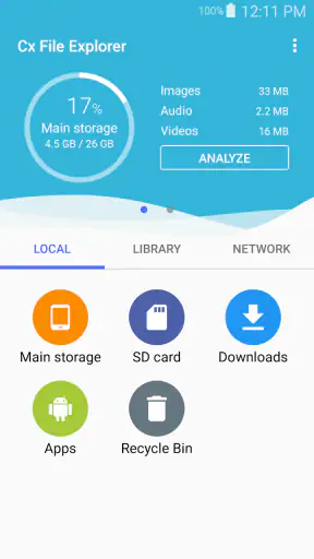 Cx File Explorer screenshot