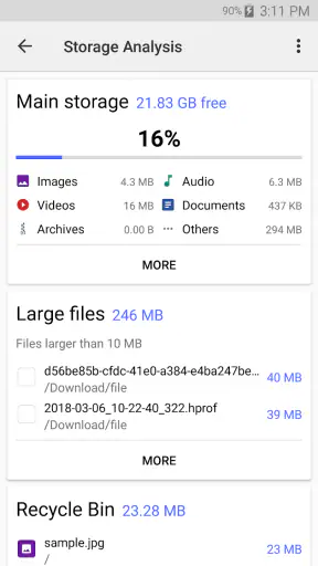 Cx File Explorer screenshot