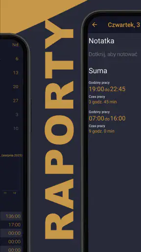 Czas pracy i zarobki screenshot