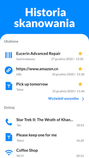 Czytnik Kodów QR & Kreskowych screenshot