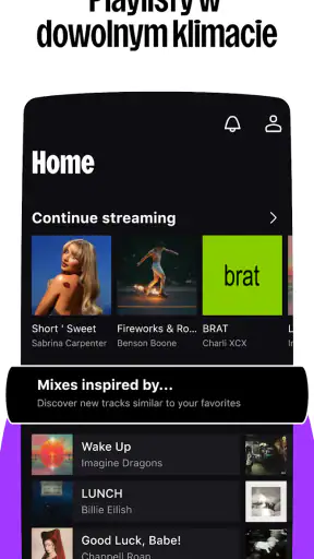 Deezer: muzyka i podcasty screenshot