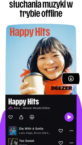 Deezer: muzyka i podcasty screenshot