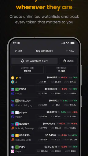 DEX Screener screenshot