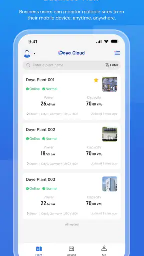 Deye Cloud screenshot