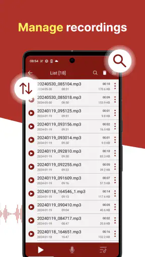 dyktafon - łatwy rejestrator screenshot