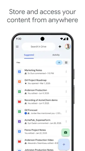 Dysk Google screenshot