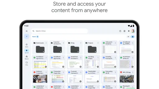 Dysk Google screenshot