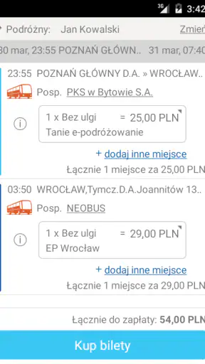 e-podróżnik: bilety i rozkłady screenshot