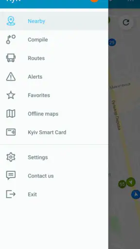 EasyWay public transport screenshot