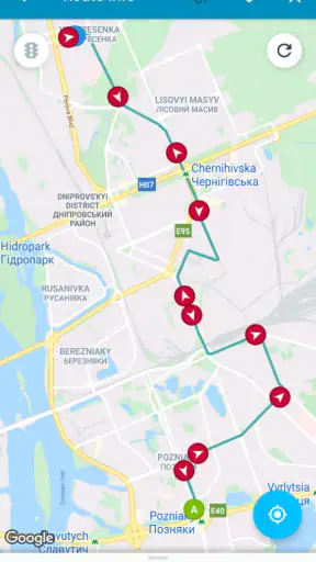 EasyWay public transport screenshot