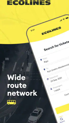 ECOLINES - bus tickets screenshot