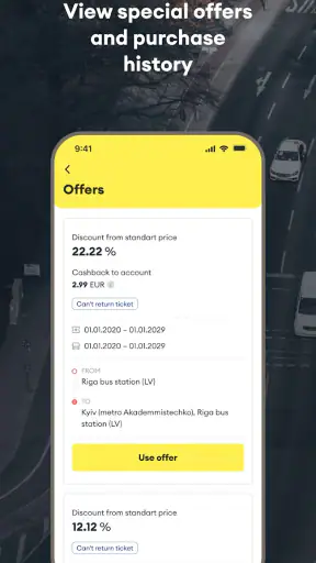 ECOLINES - bus tickets screenshot