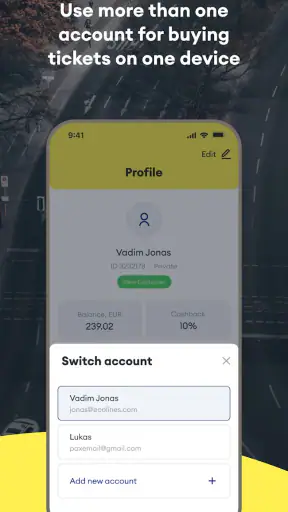 ECOLINES - bus tickets screenshot