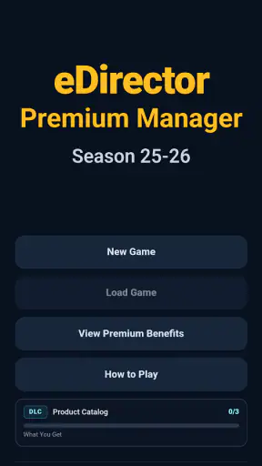eDirector™ Football Manager 26 screenshot