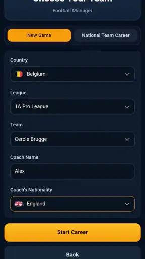 eDirector™ Football Manager 26 screenshot