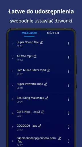 Edytor Muzyki, Przycinanie MP3 screenshot