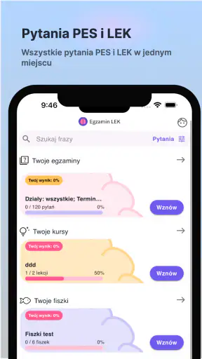 Egzamin LEK screenshot