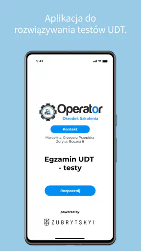 Egzamin UDT - testy screenshot
