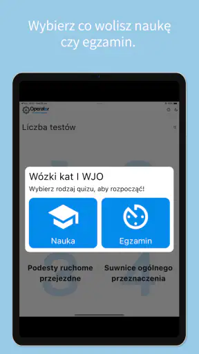 Egzamin UDT - testy screenshot