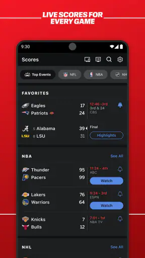 ESPN screenshot