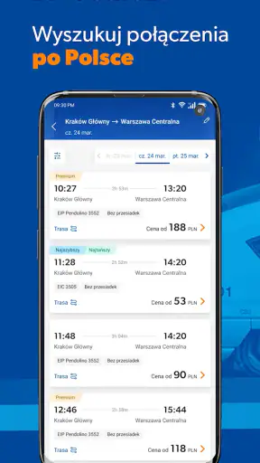 EuroPodróże – bilety kolejowe screenshot