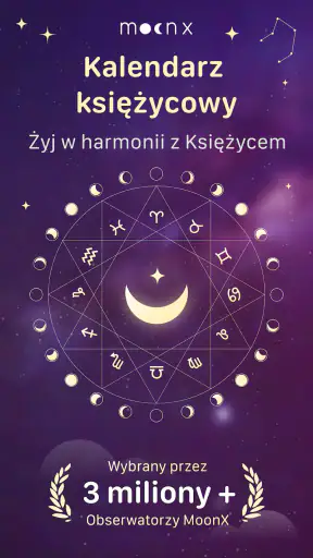 Fazy Księżyca: Kalendarz MoonX screenshot