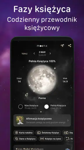Fazy Księżyca: Kalendarz MoonX screenshot