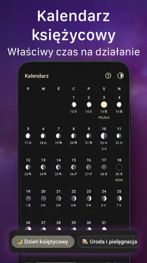 Fazy Księżyca: Kalendarz MoonX screenshot