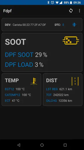 Fdpf - DPF Monitor for FORD screenshot
