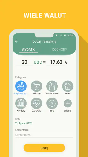 Finanse - wydatki i budżet screenshot