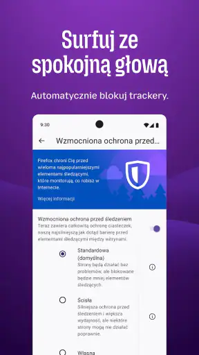 Firefox prywatna przeglądarka screenshot