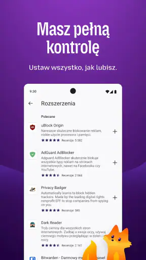 Firefox prywatna przeglądarka screenshot