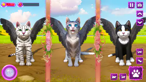 Flying Wild Cat Care Sim 3D screenshot