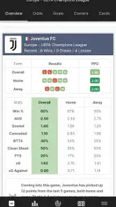 FootyStats - Stat. Piłkarskie screenshot