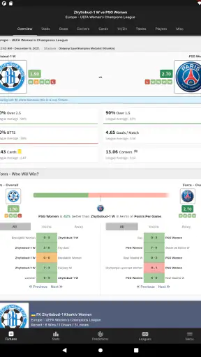 FootyStats - Stat. Piłkarskie screenshot