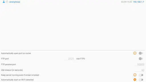 FTP Server screenshot