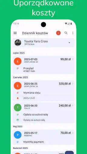 Fuelio: dziennik i ceny paliwa screenshot